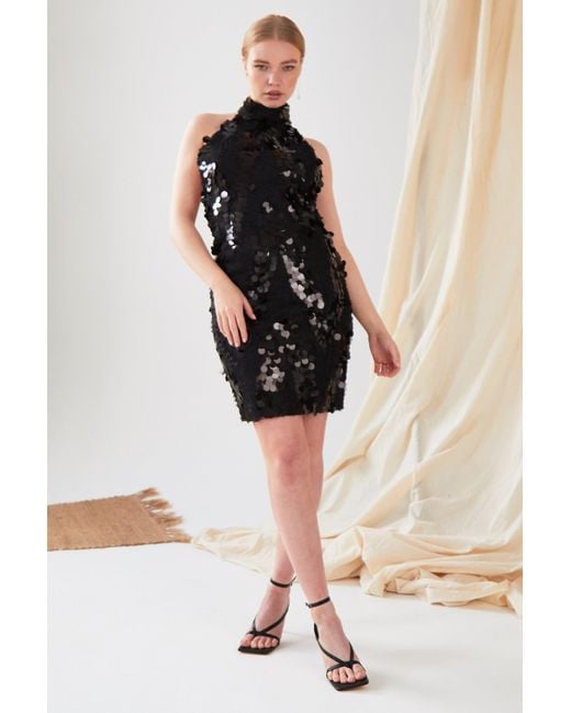 Sarvin Black Sparkly Dress