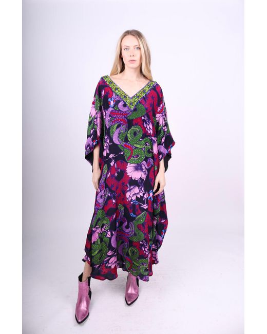 Any Old Iron Blue Beaded Neckline Pretty Snakes Dress
