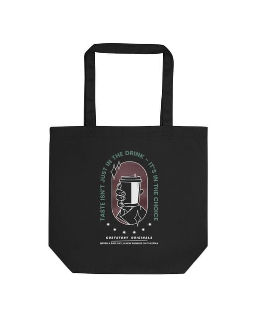 Anchor and Crew Black Gustatory Originals Good Taste. Recycled Cotton Tote Bag