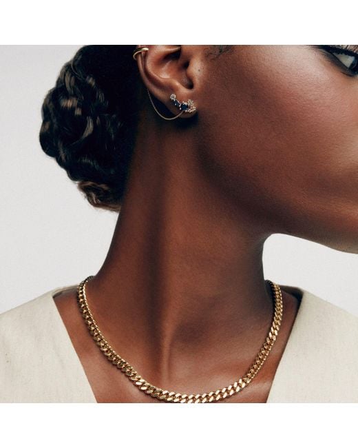 Onia Metallic Baby Cuban Link Choker