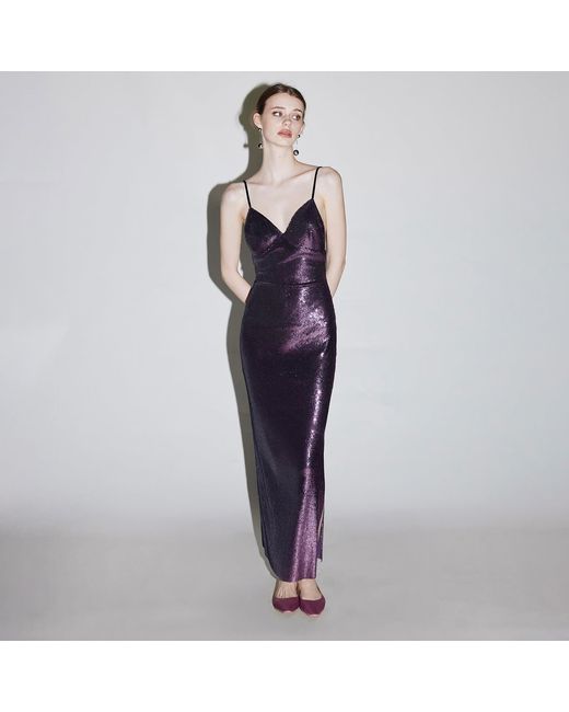 Belsize25 Purple Mayfair Series — Heavy Sequinned Dress