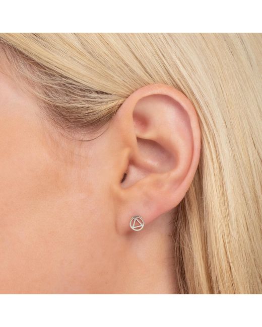 Maya Brenner Metallic Charm Stud
