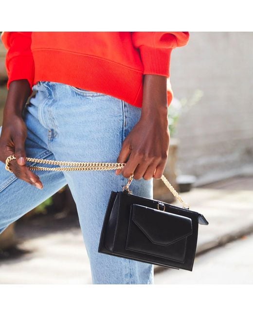 Lovard Black Leather Purse Wallet With Hardware