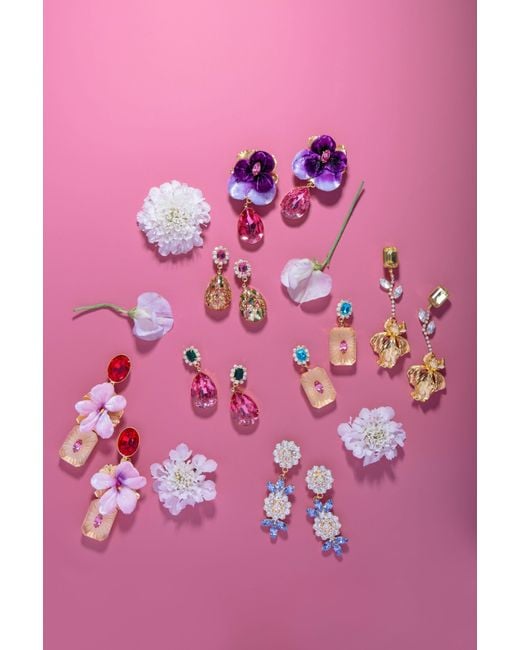 The Pink Reef Red Austria Earring