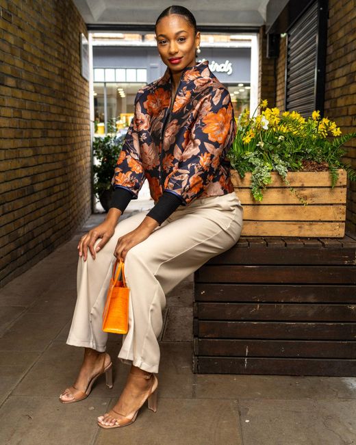 Lioness by Tf Red Sunset Bloom Jacket