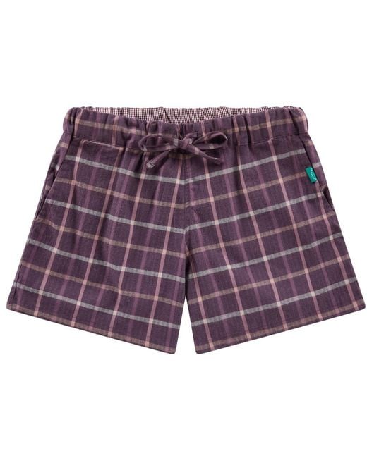 Lounge Purple Loungewear Shorts Sunda Tiger Design