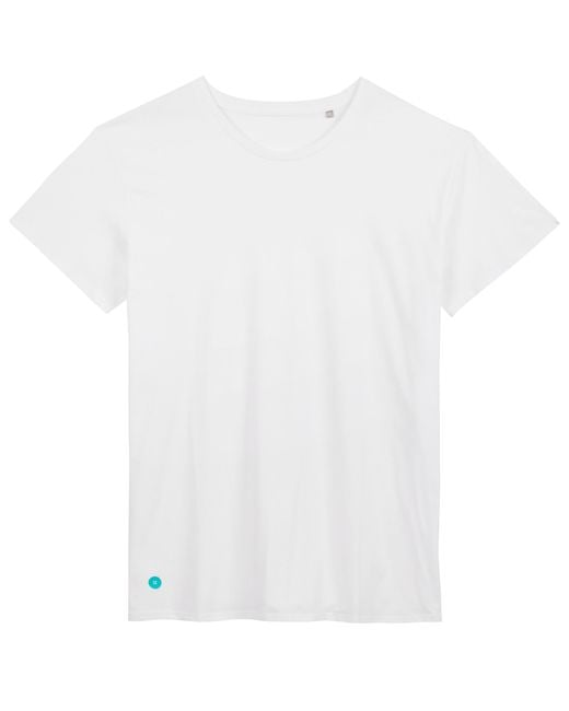 Lounge White Organic Cotton T-Shirt for men
