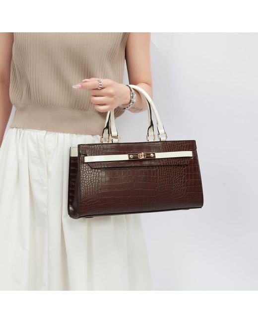 Mkf Collection - J'omor Brown Colby Satchel Bag