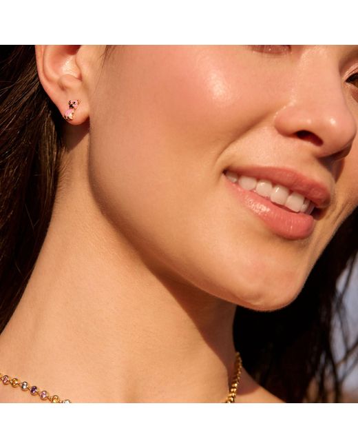 Cloud Haven Metallic Pit Bull Stud Earrings