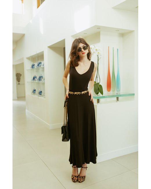 Jennafer Grace Black Onyx Fit & Flare Slip Dress