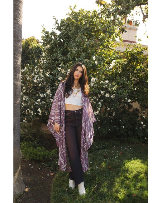 Jennafer Grace Purple Etosha Kimono
