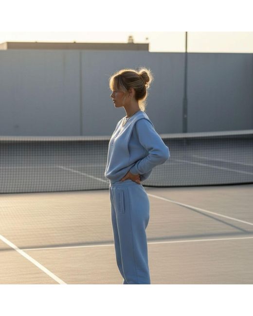 Mimhi Maison Blue Shoulder Pad Sweatshirt & Jogger Co-Ord Set – Baby