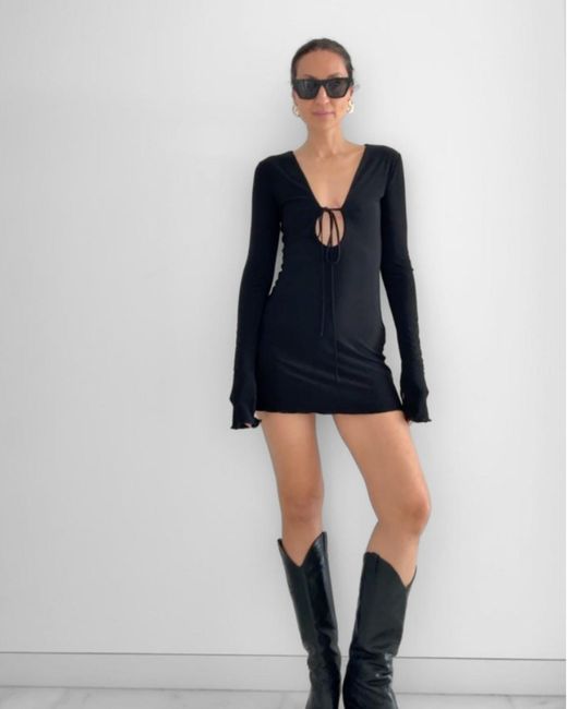 Alia Studio Black Améthyste Mini Dress