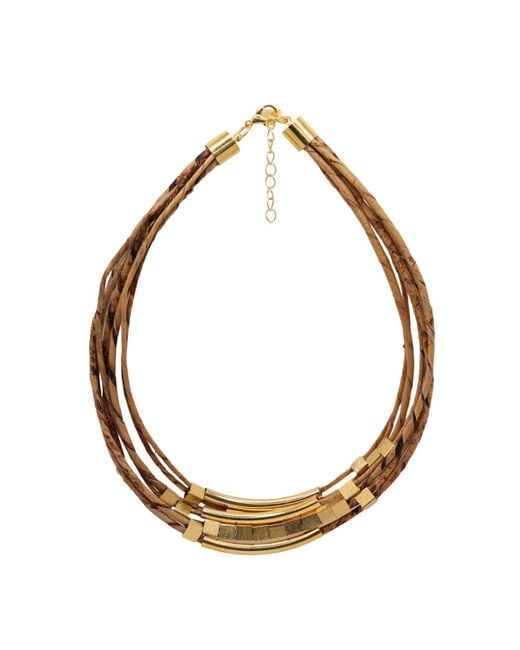 Nart Nature Making Art Metallic The Multiple Banana Fiber Necklace