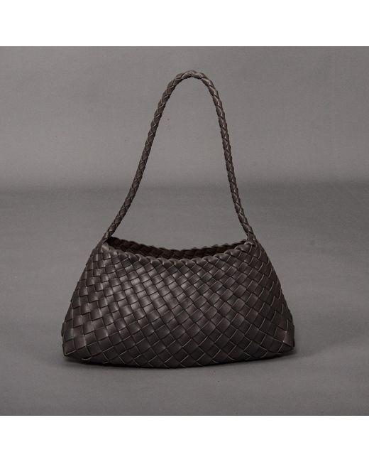 Rimini Black Weaving Eco Leather Bag 'Erica'