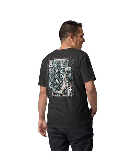 Anchor and Crew Black Heather Three Japan Gurafiku Organic Cotton T-Shirt for men