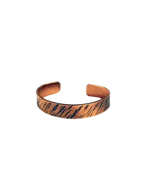Anatoliacraft Brown Solid Copper Cuff Bracelet For for men