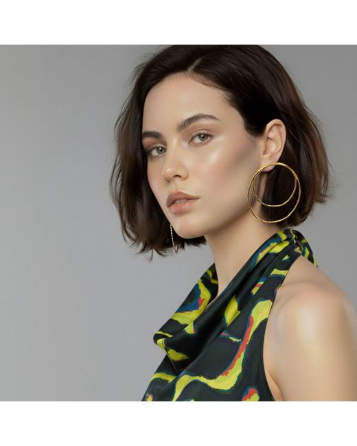 Jaredjamin Metallic Ottavia Post Earrings