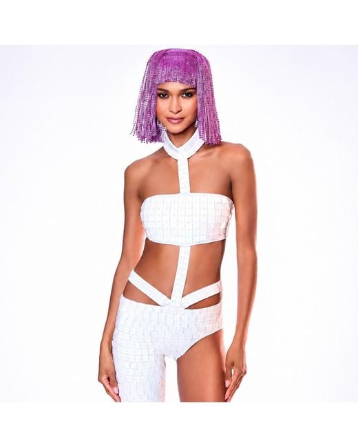 Harmonia Ny White Kinesthetic Catsuit By Dani Watanabe