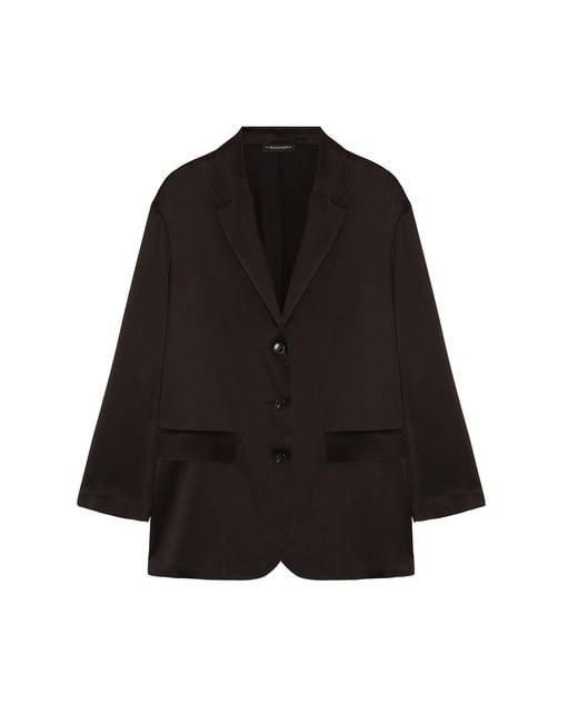 The Summer Edit Black Gigi Silk Jacket