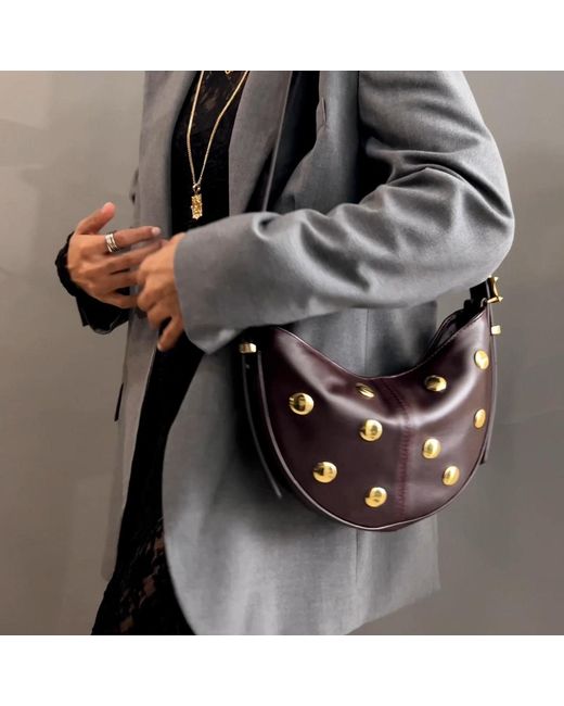 Indigolush Red Mini Hobo Studded Gilded Lure Cherry