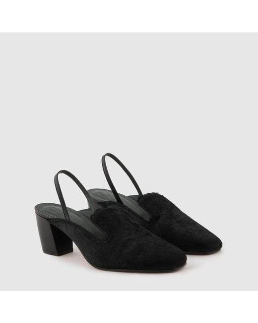 Mariano Shoes Black Belém Pump Fur Effect
