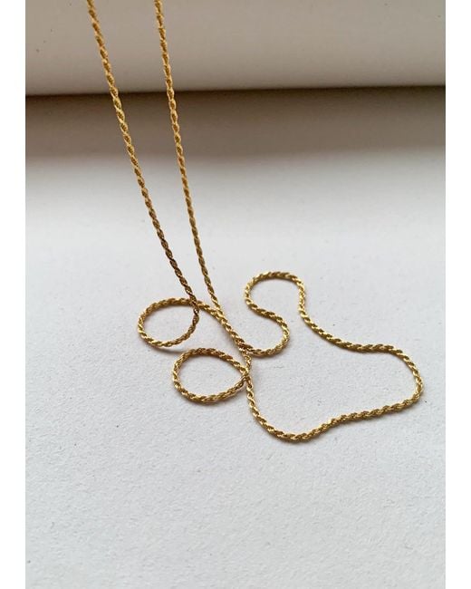 Spero London Metallic Sterling Rope Chain Necklace