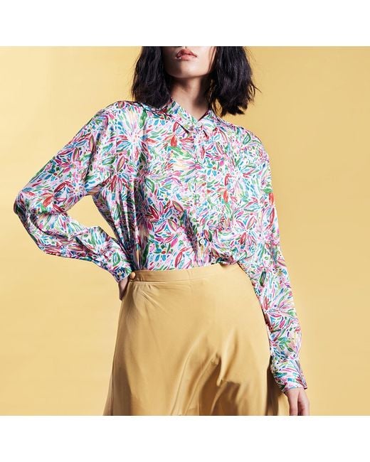 Smart and Joy Multicolor Liberty Print Blouse