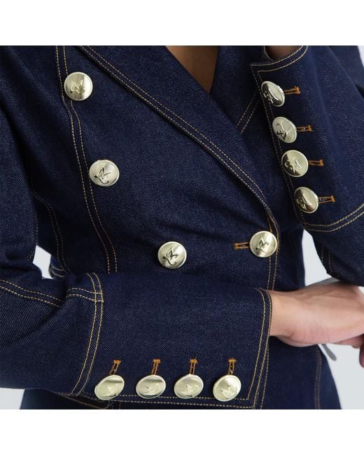 Maui X Lolita Blue Bronte Denim Corset Blazer