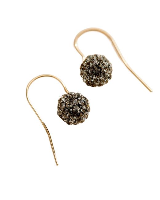 Posh Totty Designs Metallic Disco Ball Hanging Earrings