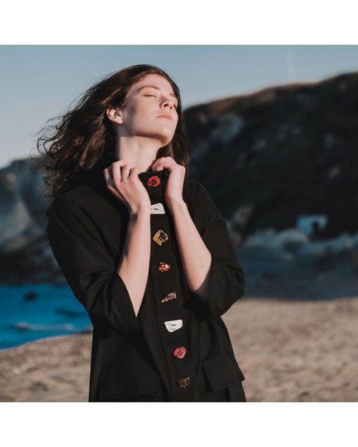 Mirimalist Black Stone Age Dress Jacket