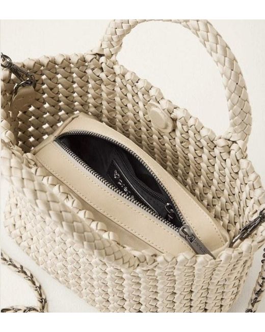 Prenelove Natural Cambridge Small Woven Hand-Knotted Tote
