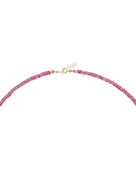 Bombyx House Red Sapphire Bead Necklace