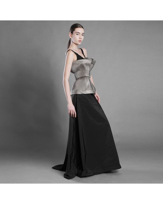 Silvia Serban Brown Antique Pleated Eco-Leather Belt