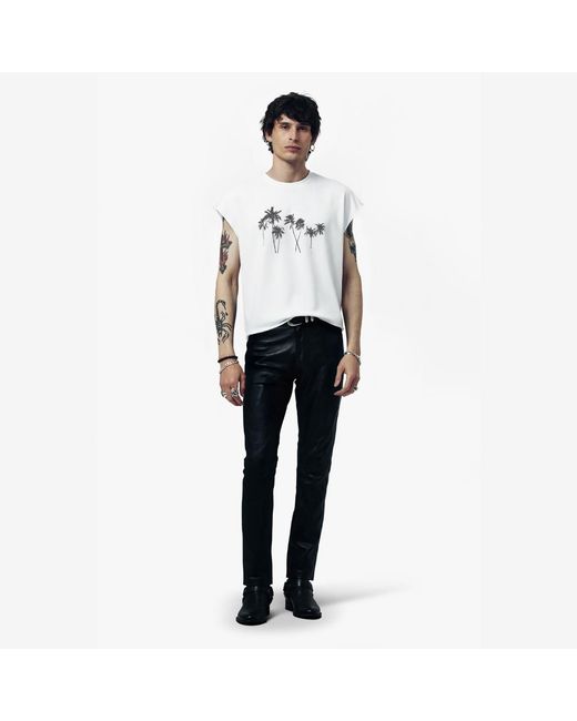 Other Uk White Palms Rocker Tee for men