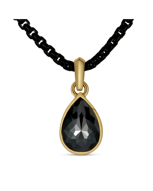 Rahul's Jewels Black Sanctum Vita Pendant -14 Karat With Genuine Diamond