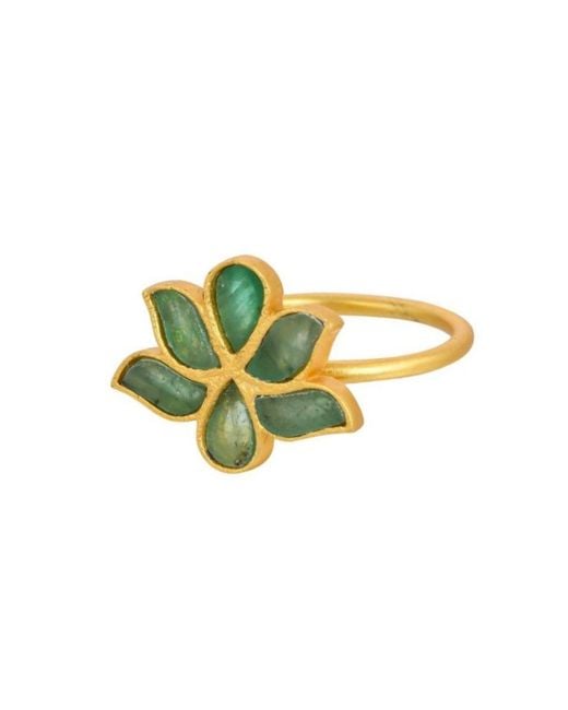 Opium Jewels Yellow Water Lotus Ring