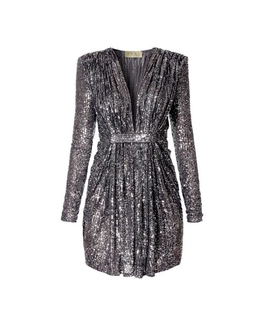 AGGI Black Roxie Diamond Mini Sequin Dress