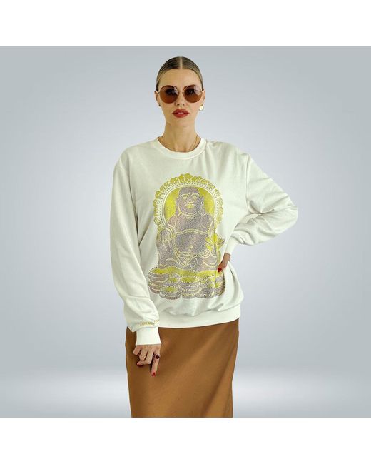 Miracles Manifester Gray Happy Buddha