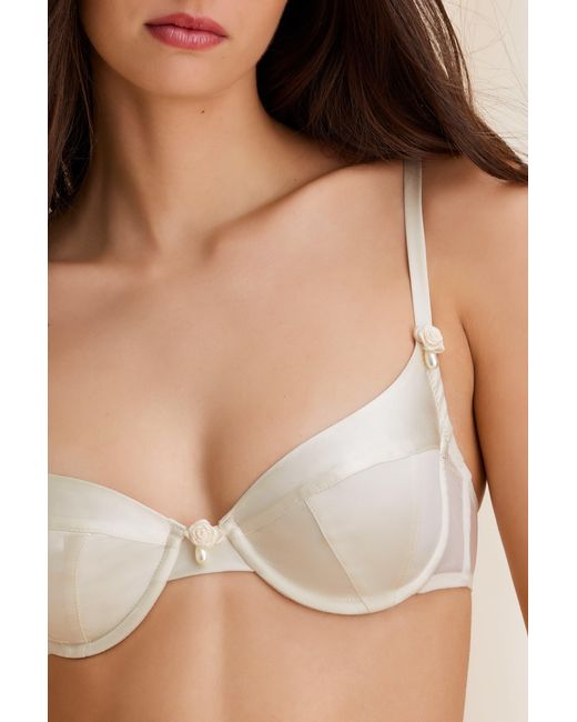 Scarlett Gasque White Neutrals Plunge Tallulah Bra