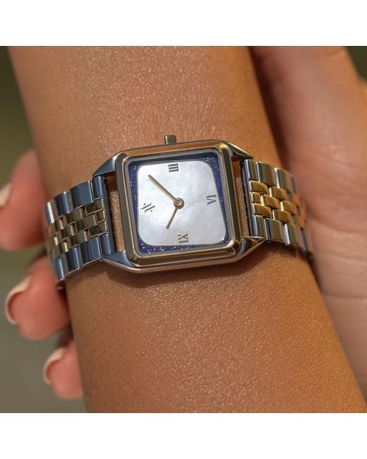VANNA Metallic Geminus Lapis Lazuli & Pearl Watch
