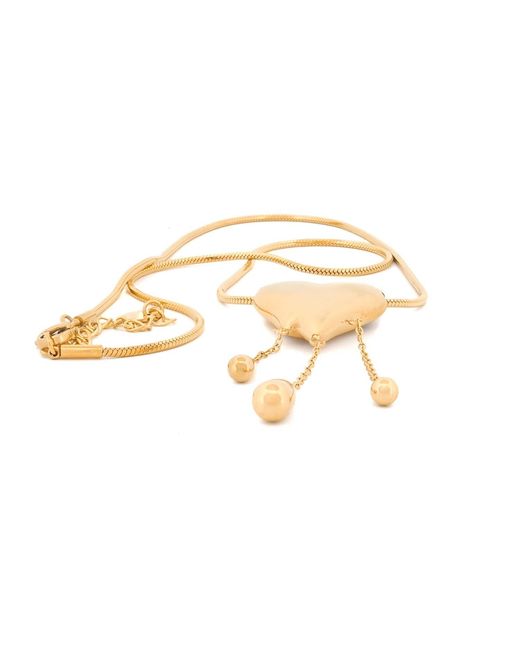 Ebru Jewelry Metallic Golden Tears Of Love Necklace