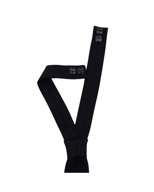 NANDANIE Black The Tailored Classic Necktie
