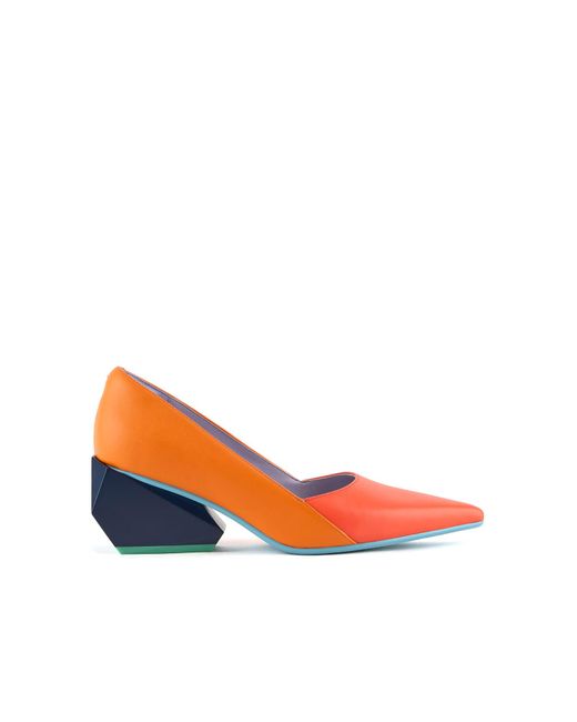 United Nude Orange Ricky Pump Mid