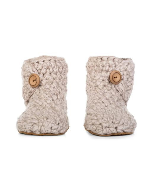Kingdom of Wow Natural Extra Chunky Boot Wool Slippers For