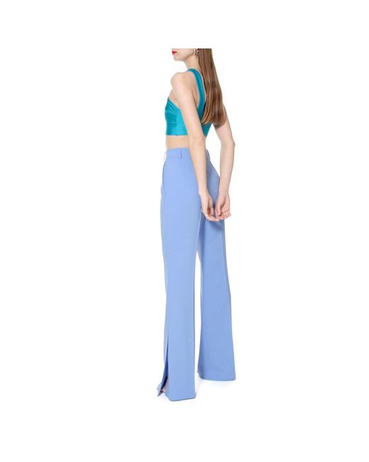 AGGI by HALEWSKI Blue Camilla Skyway Flared Pants