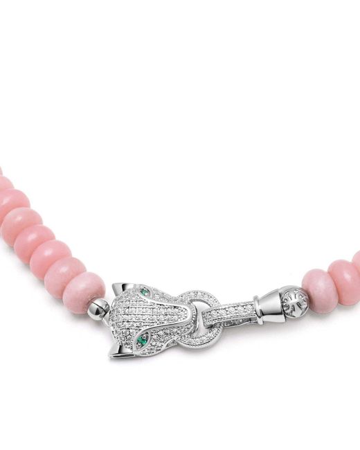 Nialaya Red Opal Choker With Panther Head