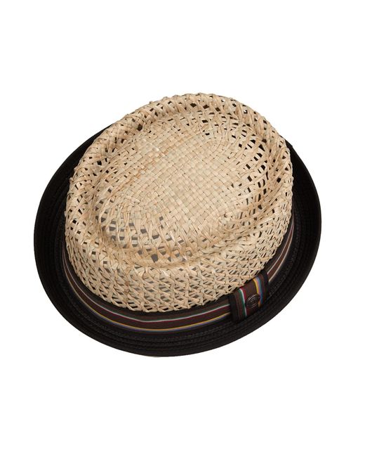 Dasmarca Hats Natural Neutrals Dasmarca Jake Summer Telescope Crown Lightweight Seagrass Breathable Mod Style Straw Porkpie Hat for men