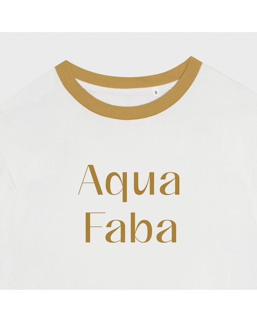The New Orchard White Vegan T-Shirt Aquafaba