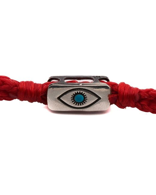 Ebru Jewelry Brown Sterling Evil Eye Charm Rope Hope Bracelet for men
